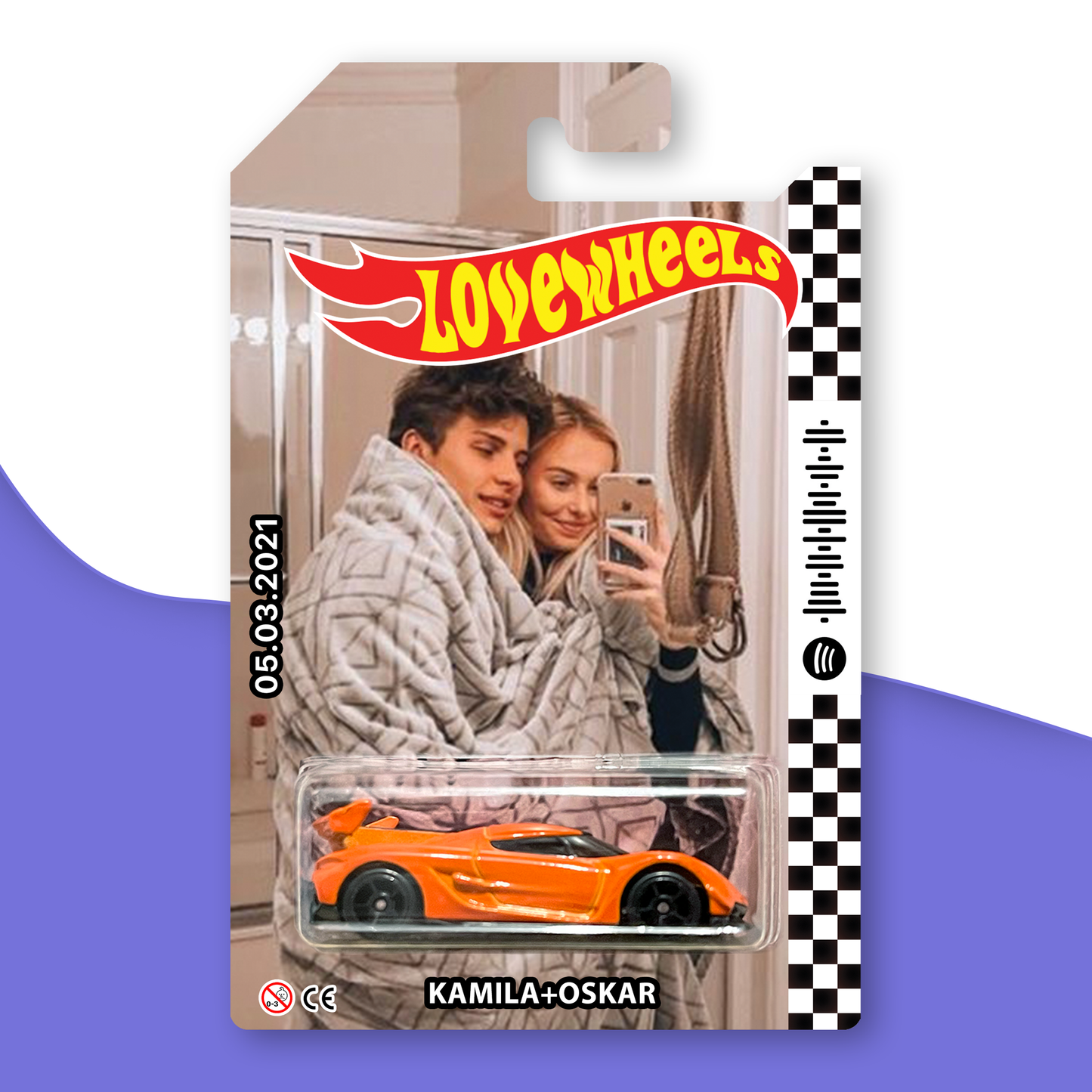 LoveWheels™- Personalizowany samochodzik