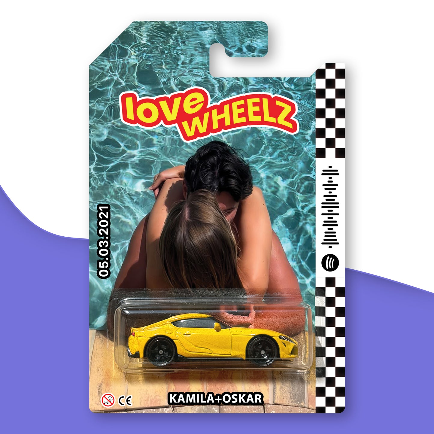 LoveWheels™- Personalizowany samochodzik